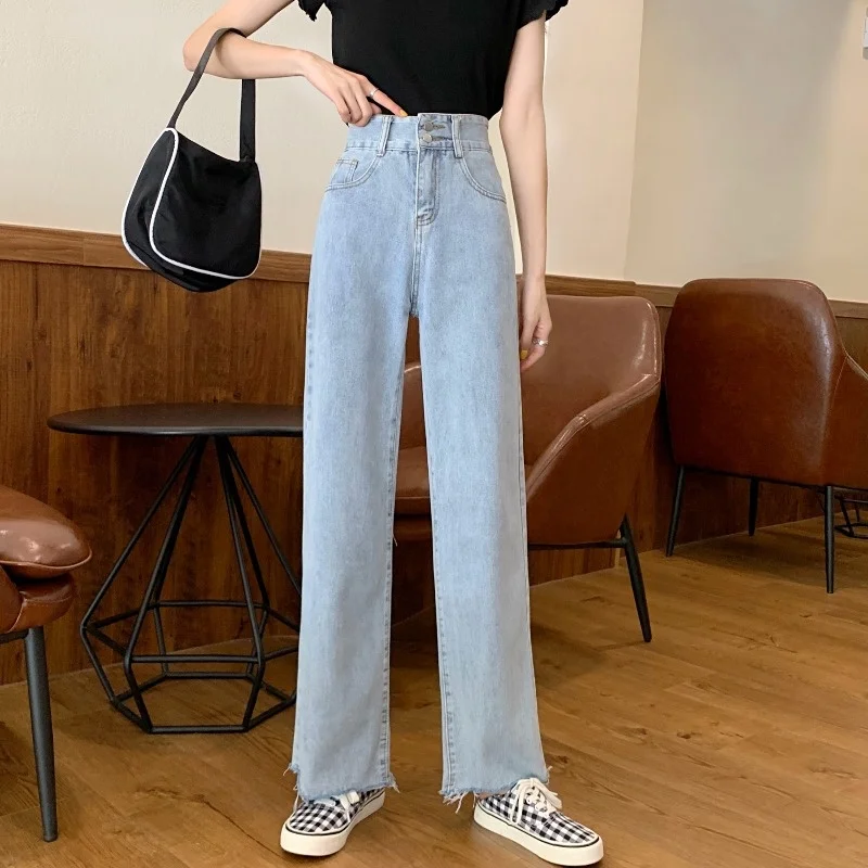 Summer Denim Pants High Street Ins 2021 New Women's Thin High Waist Wide Leg Pants Straight Loose Trousers
Summer Denim Pants High Street Ins 2021 New Women's Thin High Waist Wide Leg Pants Straight Loose Trousers