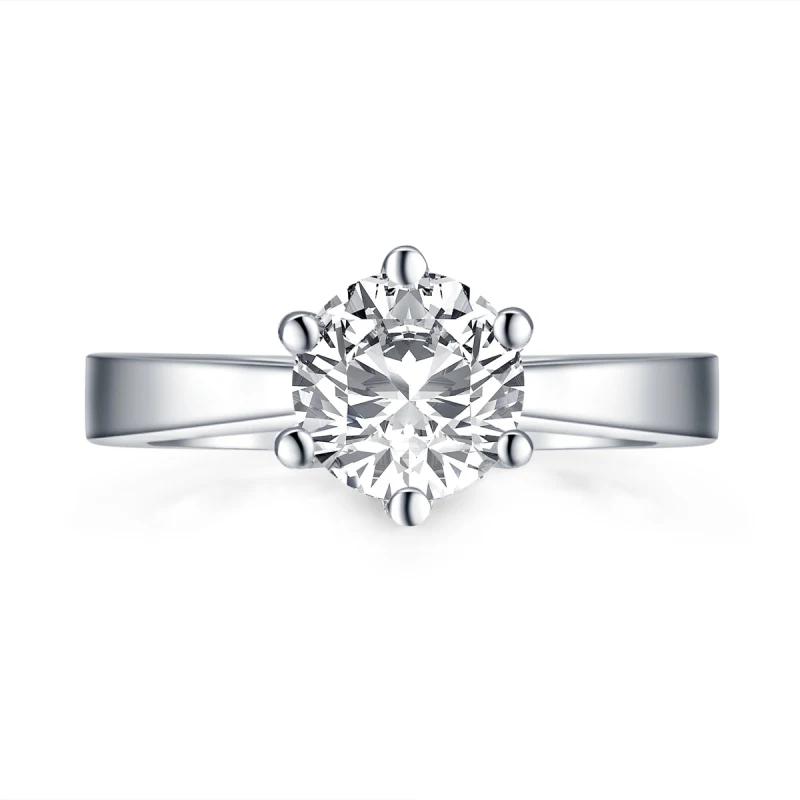 

Серебряное ювелирное изделие 925, синтетический алмаз, пасьянс, обручальное кольцо из стерлингового серебра 925 пробы, кольца для женщин, годо...