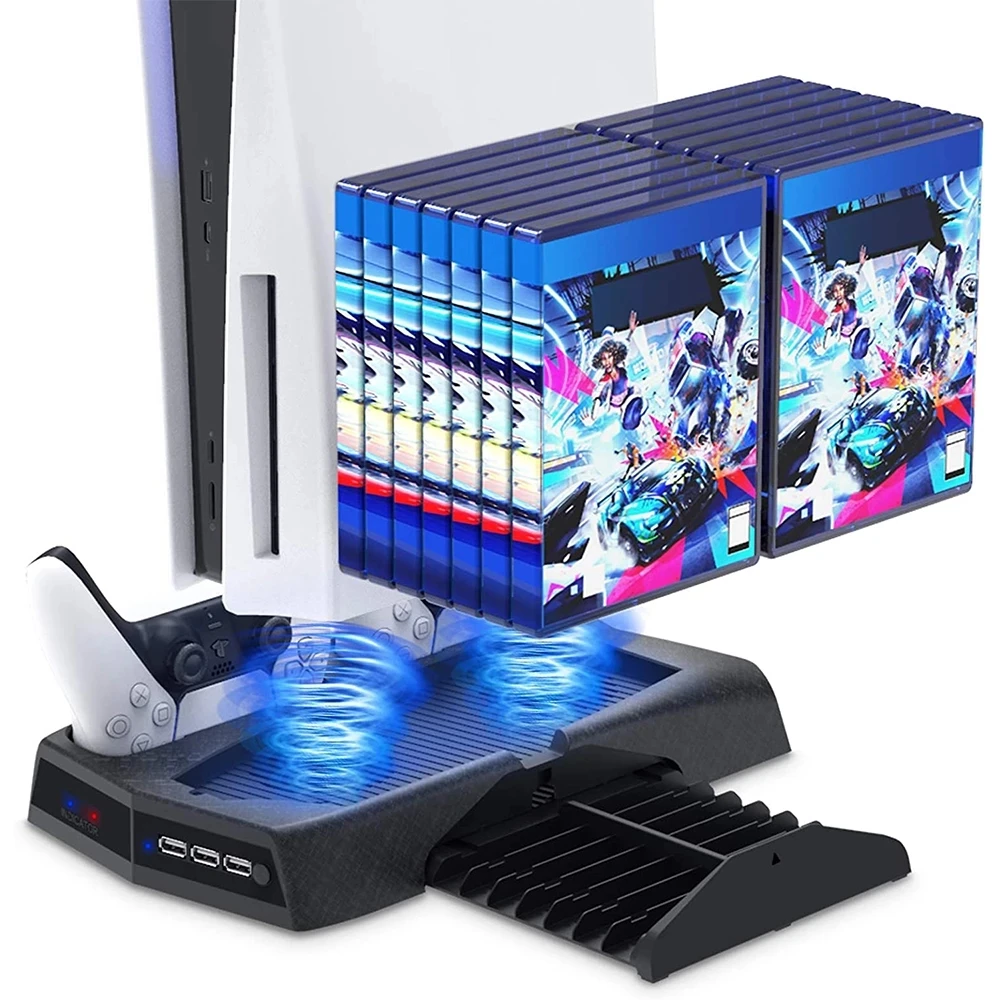 New Stand Cooling Fan Station for Playstation 5/PS5 Auarte Controller Charging Dock Station with Cooler Vertical Stand
New Stand Cooling Fan Station for Playstation 5/PS5 Auarte Controller Charging Dock Station with Cooler Vertical Stand