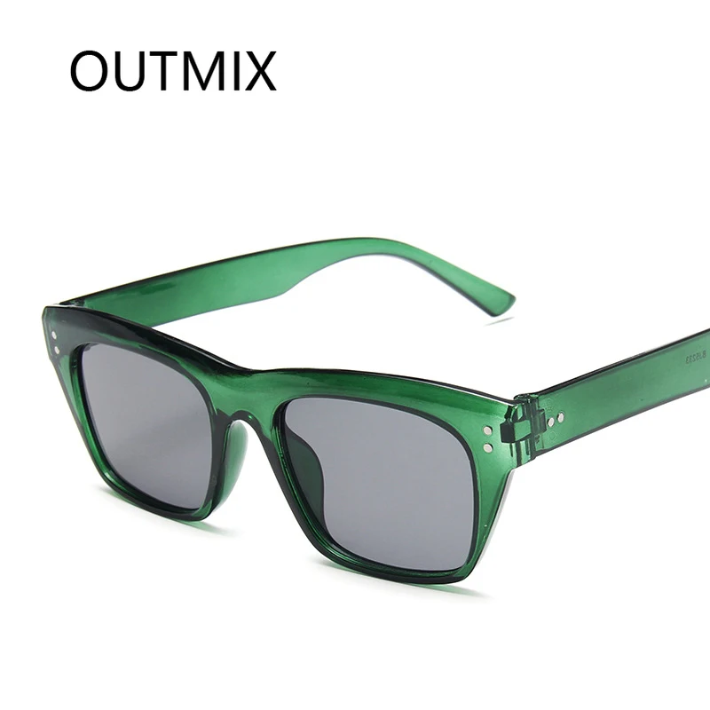 OUTMIX Fashion Unisex Square Sunglasses Men Women Fashion Small Frame White Sun glasses Female Retro Rivet Glasses UV400 Shade 
OUTMIX Fashion Unisex Square Sunglasses Men Women Fashion Small Frame White Sun glasses Female Retro Rivet Glasses UV400 Shade