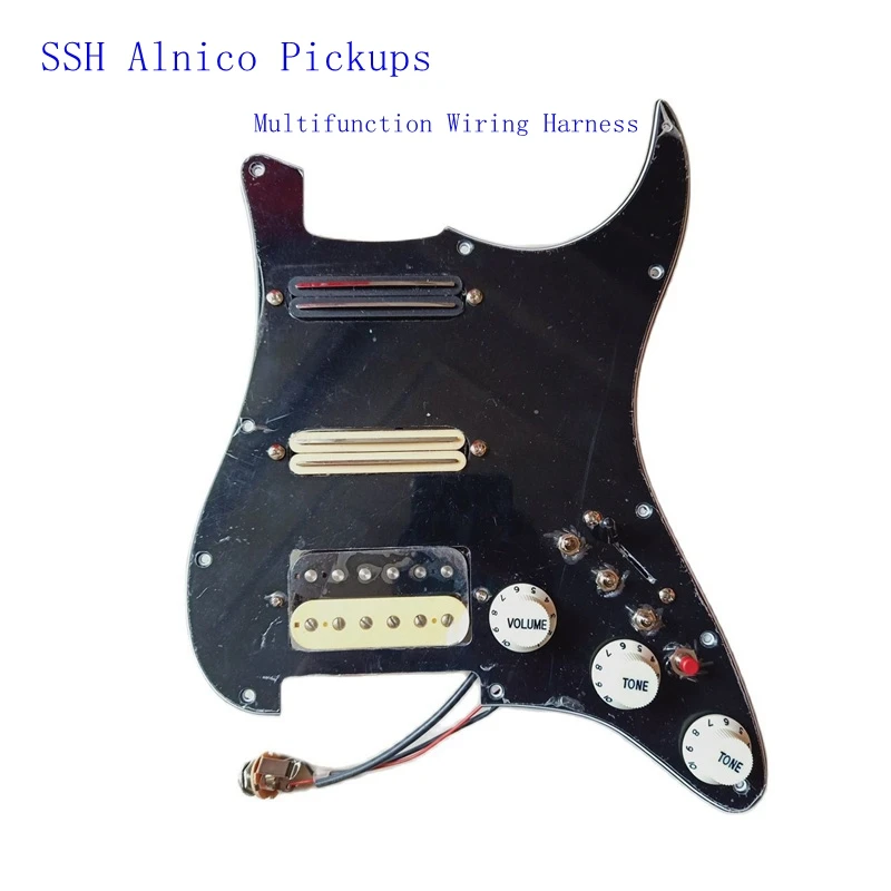Предварительно проводной US Pickguard SSH Zebra Humbucker Alnico Pickup 3 Single Cut 7 Way Switch, многофункциональная проводка
Предварительно проводной US Pickguard SSH Zebra Humbucker Alnico Pickup 3 Single Cut 7 Way Switch, многофункциональная проводка