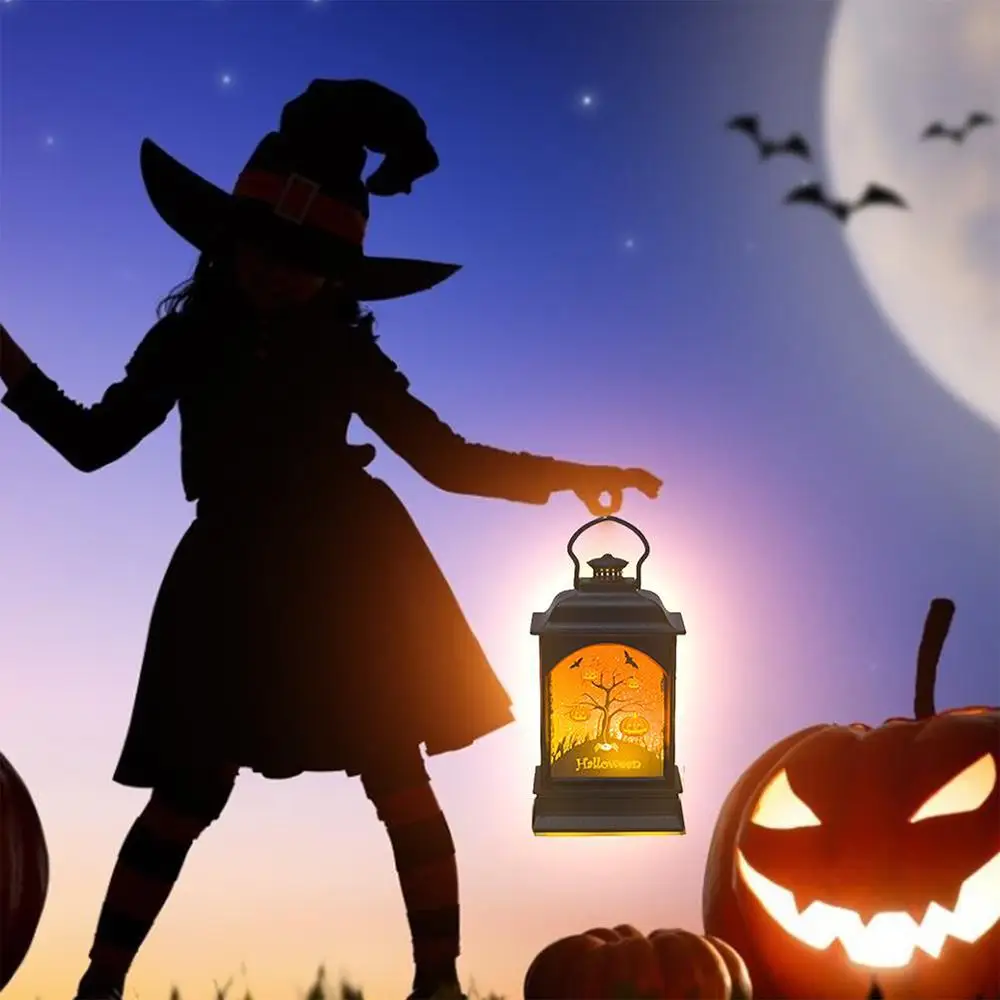 LED Lantern Pumpkin Castle Light Hanging Lantern Creative Vintage Halloween Plastic Kids Witch Skull Lamp Home Decor
LED Lantern Pumpkin Castle Light Hanging Lantern Creative Vintage Halloween Plastic Kids Witch Skull Lamp Home Decor