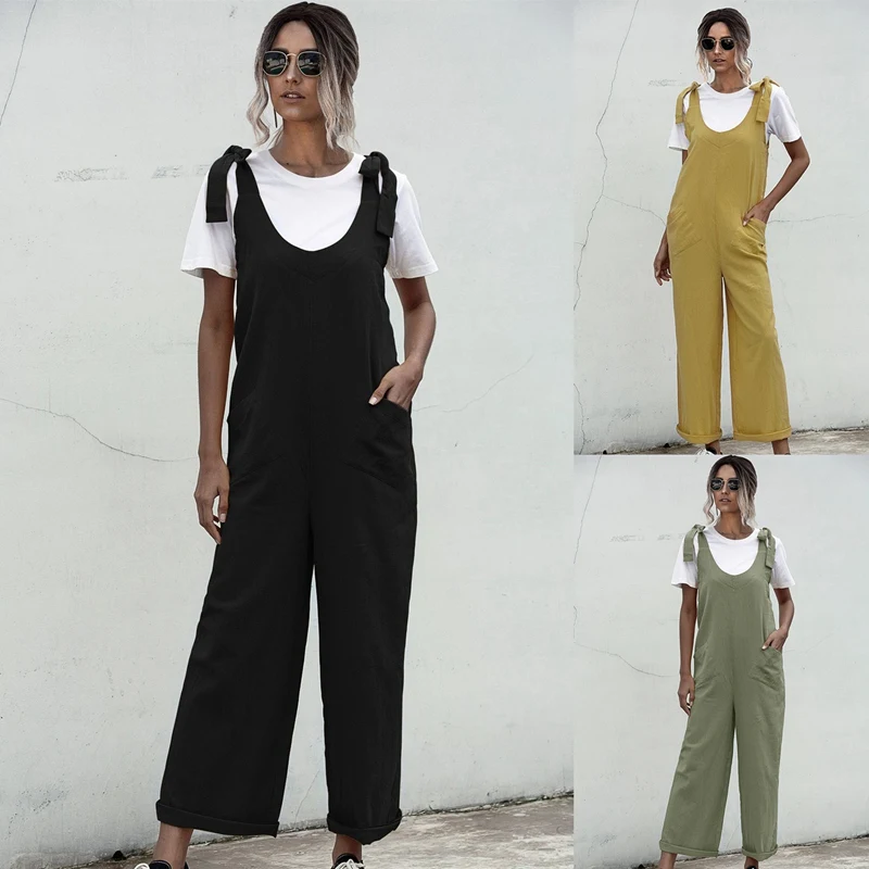 Loose Sleeveless Jumpsuit for Women Summer Sexy Casual Jumpsuits Wide Leg Jumpsuits High Waist Pocket
Loose Sleeveless Jumpsuit for Women Summer Sexy Casual Jumpsuits Wide Leg Jumpsuits High Waist Pocket