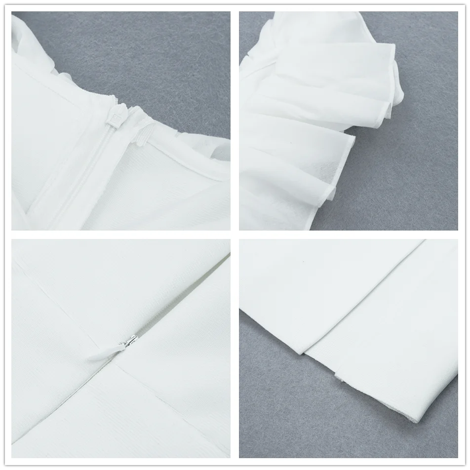 Ailigou 2021 Summer Women's New Sleeveless V-Neck Dress Bandage White Bodycon Bandage Party Sexy Ruffled Celebrity Party Dress
Ailigou 2021 Summer Women's New Sleeveless V-Neck Dress Bandage White Bodycon Bandage Party Sexy Ruffled Celebrity Party Dress