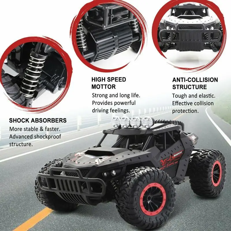 High Quality RC Car 2.4 GHz 1:16 Scale Remote Control Car 4 Wheel Electric Off Road RTR with 2 Battery Toys for Children Boys
High Quality RC Car 2.4 GHz 1:16 Scale Remote Control Car 4 Wheel Electric Off Road RTR with 2 Battery Toys for Children Boys