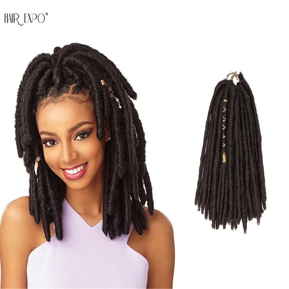 12inch Syntheti Wig Faux Locs Crochet Braids Hair Soft Crochet Dreadlocks With ColorLine 20Strand/Pack Braiding Hair Extension
12inch Syntheti Wig Faux Locs Crochet Braids Hair Soft Crochet Dreadlocks With ColorLine 20Strand/Pack Braiding Hair Extension