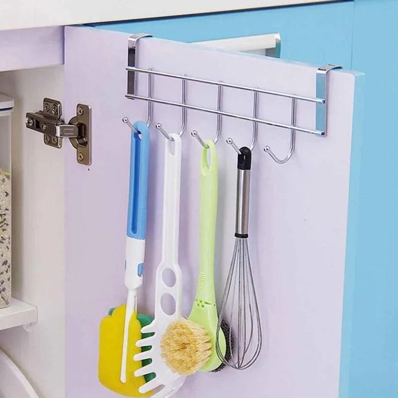 Over The Door 5 Hooks Home Bathroom Organizer Rack Hooks Holder Bathroom Accessories Towel Clothes Hanger Kitchen Coat Hat O4S8
Over The Door 5 Hooks Home Bathroom Organizer Rack Hooks Holder Bathroom Accessories Towel Clothes Hanger Kitchen Coat Hat O4S8
