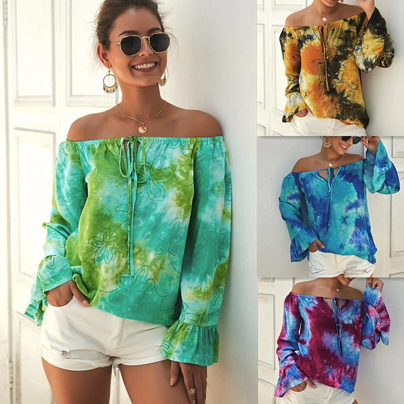 2021Fashion women's top women's summer 2019 new off shoulder Sexy Long Sleeve ShirtFashionable and comfortable
2021Fashion women's top women's summer 2019 new off shoulder Sexy Long Sleeve ShirtFashionable and comfortable