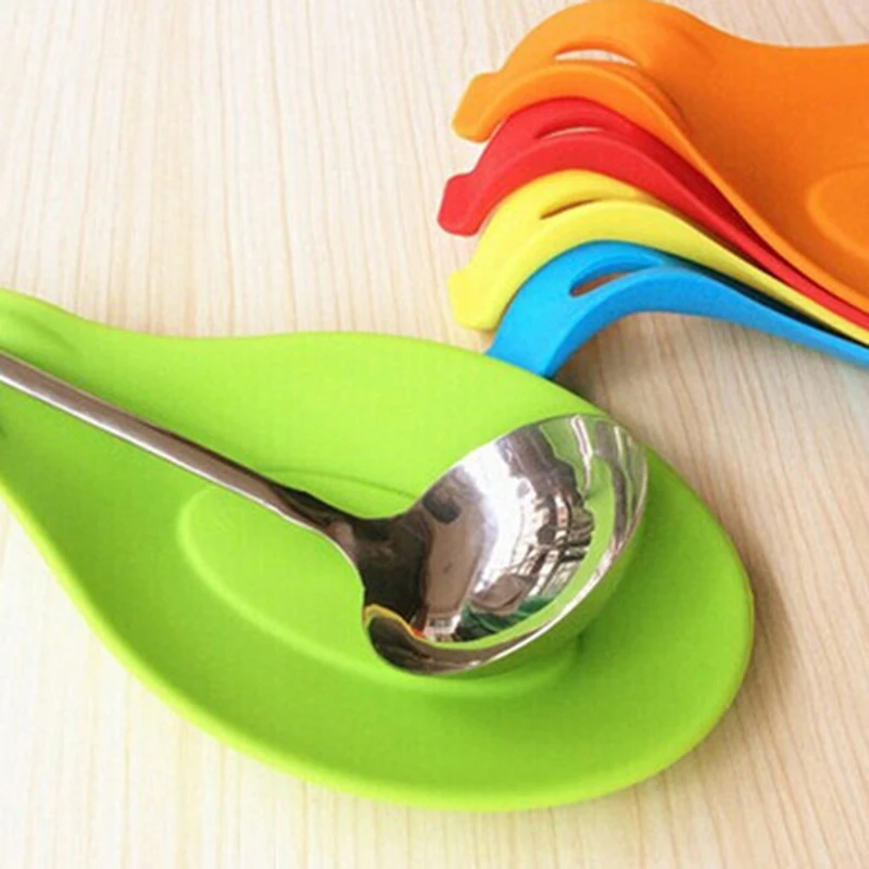 Kitchen Storage Food Grade Silicone Heat Resistant Spoon Rest Utensil Spatula Holder Gadget Rack Tool Aid Home Organizer
Kitchen Storage Food Grade Silicone Heat Resistant Spoon Rest Utensil Spatula Holder Gadget Rack Tool Aid Home Organizer