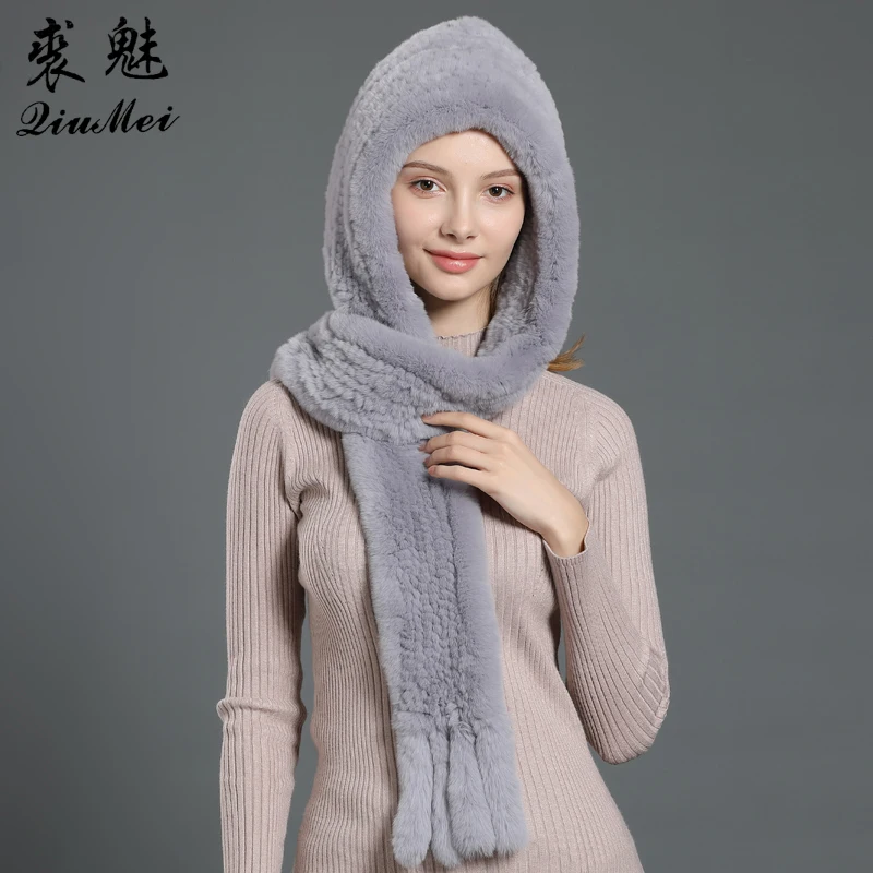 Winter Hats Scarf for Women Real Rabbit Fur Warm Dual-Use Beanies Genuine Fur Scarves Female Caps Natural Fur Beanie Hats 
Winter Hats Scarf for Women Real Rabbit Fur Warm Dual-Use Beanies Genuine Fur Scarves Female Caps Natural Fur Beanie Hats