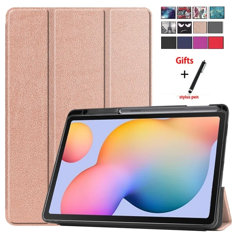 Tablet Case For Samsung Galaxy Tab S6 Lite 10.4 inch Tri-Fold Stand Cover SM-P610 SM-P615 2020 with Pen Holder Tablet Shell+Pen
Tablet Case For Samsung Galaxy Tab S6 Lite 10.4 inch Tri-Fold Stand Cover SM-P610 SM-P615 2020 with Pen Holder Tablet Shell+Pen