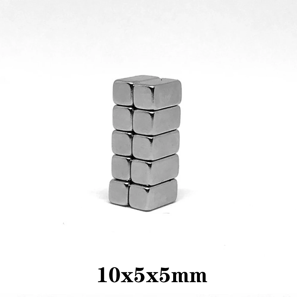 20/50/100/200/300pcs 10x5x5 Block Super Powerful Magnets 10x5mm Permanent Magnet sheet 10x5x5mm Strong Neodymium Magnet 10*5*5
20/50/100/200/300pcs 10x5x5 Block Super Powerful Magnets 10x5mm Permanent Magnet sheet 10x5x5mm Strong Neodymium Magnet 10*5*5