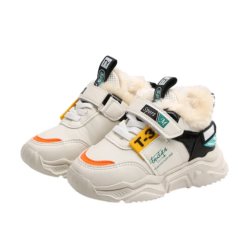 Winter Children Cotton Padded Shoes Boys Girls Soft Leather Plush Warm Shoes Infant Toddler Sneakers Baby Trainers No-slip Boots
Winter Children Cotton Padded Shoes Boys Girls Soft Leather Plush Warm Shoes Infant Toddler Sneakers Baby Trainers No-slip Boots