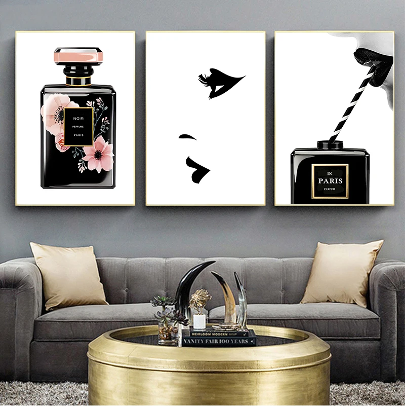 Nordic Decor Fashion Wall Art Perfume Bottle Wall Art Lips Wall Pictures For Women Living Room Canvas Painting Posters
Nordic Decor Fashion Wall Art Perfume Bottle Wall Art Lips Wall Pictures For Women Living Room Canvas Painting Posters
