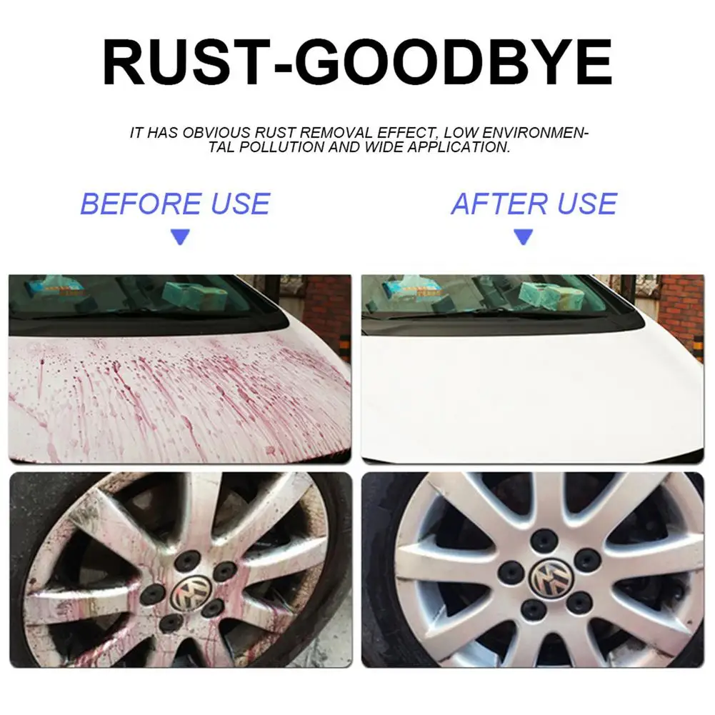 500ML Car Wheel Paint Surface Iron Powder Remover Body Derusting Car Paint Yellow Dot Black Point Rust Oxide Layer Cleaning
500ML Car Wheel Paint Surface Iron Powder Remover Body Derusting Car Paint Yellow Dot Black Point Rust Oxide Layer Cleaning