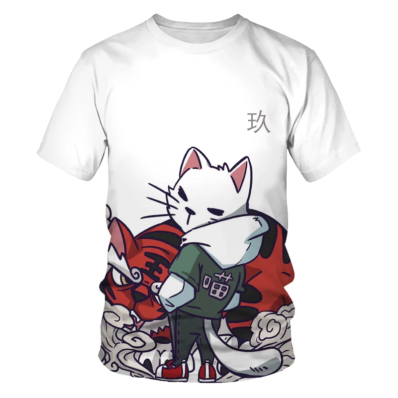 2021 summer new cool men's T-shirt, cute little cat 3D printing pattern men's oversized T-shirt fashion O-neck short sleeves
2021 summer new cool men's T-shirt, cute little cat 3D printing pattern men's oversized T-shirt fashion O-neck short sleeves