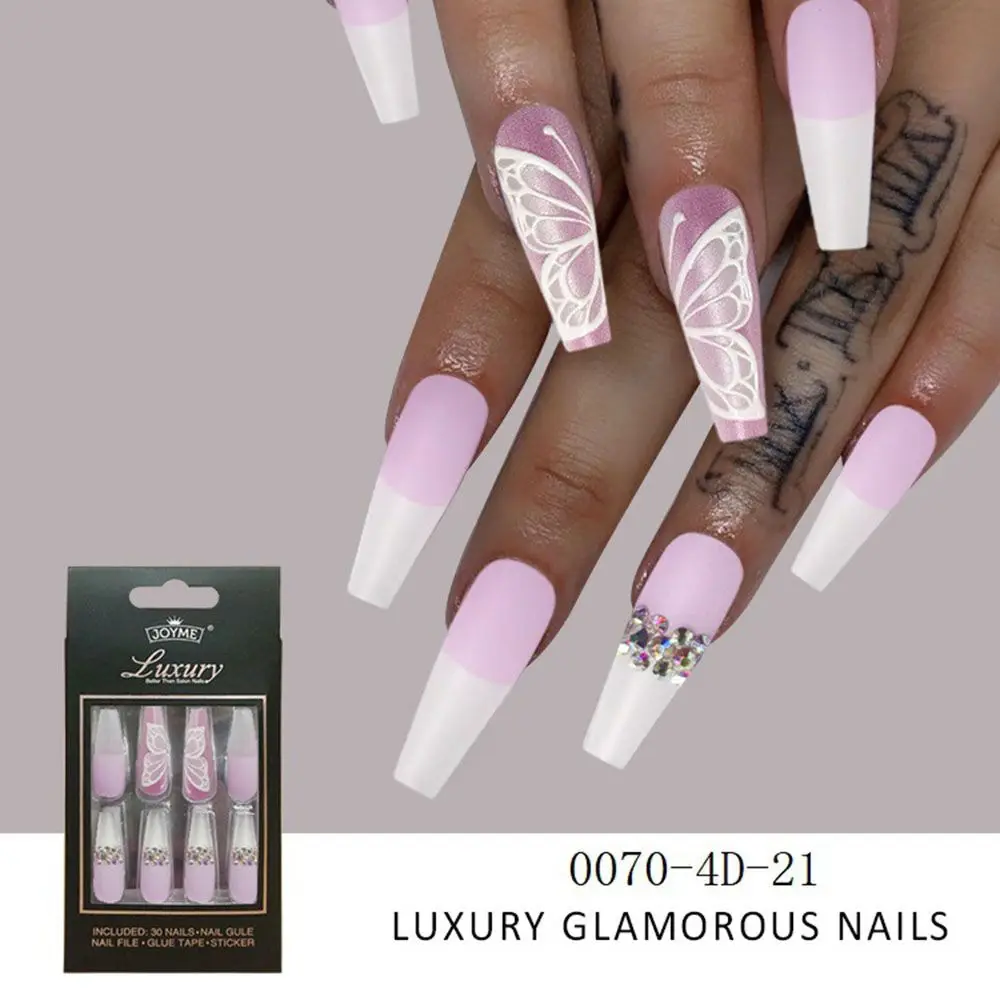 False Nails Gradient Nail Patch Super Long Colorful Beauty Fake Nails French Rhinestone Inlaid Coffin Ballerina
False Nails Gradient Nail Patch Super Long Colorful Beauty Fake Nails French Rhinestone Inlaid Coffin Ballerina