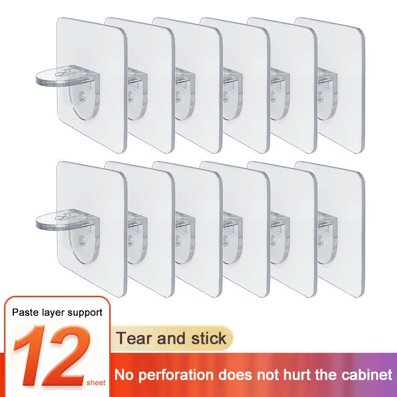 12/8/4 Pcs Shelf Support Hooks Sticker Punch-free Layered Partition Bracket Paste Screw Hook Triangle Bracket Support Shelf Hook
12/8/4 Pcs Shelf Support Hooks Sticker Punch-free Layered Partition Bracket Paste Screw Hook Triangle Bracket Support Shelf Hook