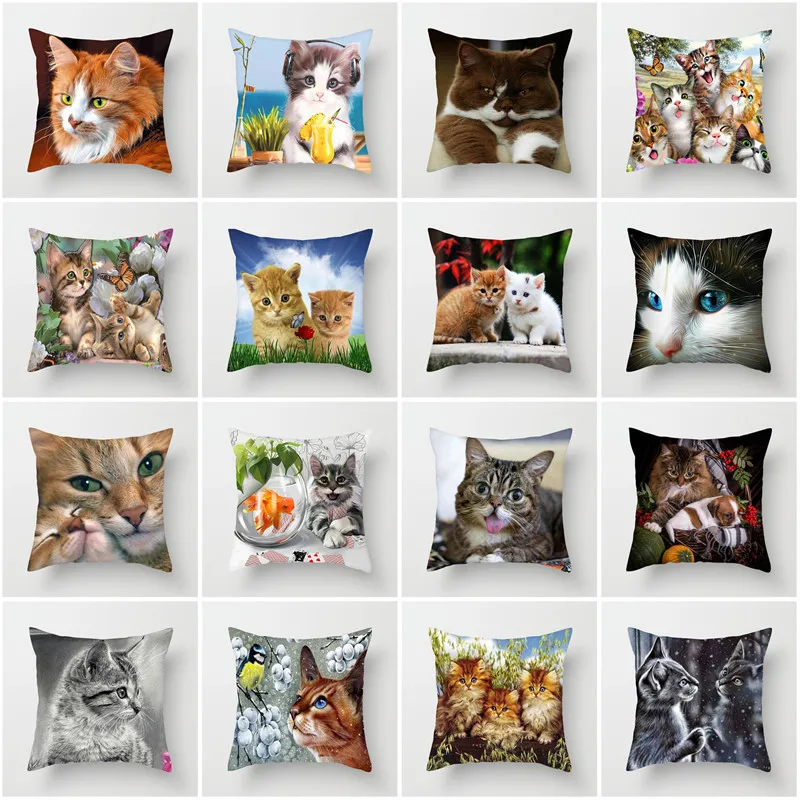 Cute Cat Pillow Cases Canadian Cushion Cover Animal Pillow Cover for Sofa Home Chair Decoratives Throw Pillowcases Polyester
Cute Cat Pillow Cases Canadian Cushion Cover Animal Pillow Cover for Sofa Home Chair Decoratives Throw Pillowcases Polyester