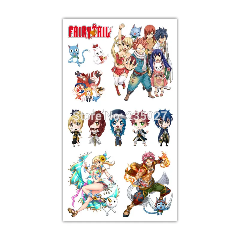 30 sheets/lot FAIRY TAIL Tattoo Stickers Children Tattoos Paper For Kids Body Gift
30 sheets/lot FAIRY TAIL Tattoo Stickers Children Tattoos Paper For Kids Body Gift