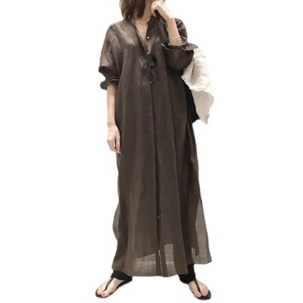 Japanese Korean Style Summer 2021 Women's Dress Single-breasted Solid Color Simplicity Retro Round Neck Long Sleeve
Japanese Korean Style Summer 2021 Women's Dress Single-breasted Solid Color Simplicity Retro Round Neck Long Sleeve