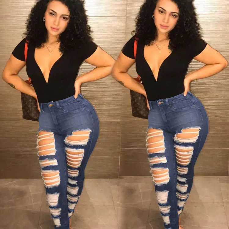 Women high waist casual jeans washed distressed hole jeans high street sexy ripped stretch skinny denim pants lady pencil pants
Women high waist casual jeans washed distressed hole jeans high street sexy ripped stretch skinny denim pants lady pencil pants