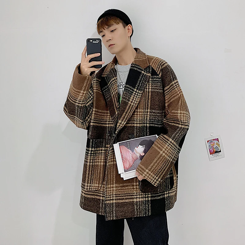 2019 UYUK Winter New Style Men's Coat Korean Version Of Woolen Loose Thick Trench Hip Hop Trend Homme Hombre 
2019 UYUK Winter New Style Men's Coat Korean Version Of Woolen Loose Thick Trench Hip Hop Trend Homme Hombre