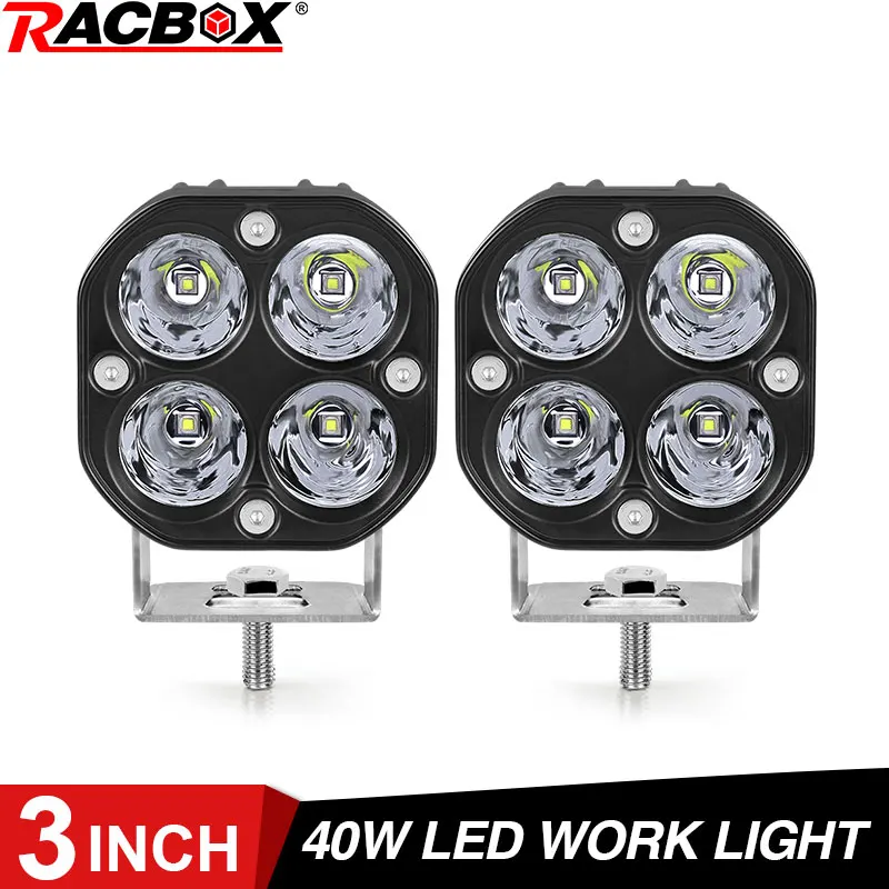 3 Inch 40W LED Work Light 6000K White Spot Beam Lightings Square Working Lamp For Car Motocycle Off-Road Truck Universal 12V 24V
3 Inch 40W LED Work Light 6000K White Spot Beam Lightings Square Working Lamp For Car Motocycle Off-Road Truck Universal 12V 24V