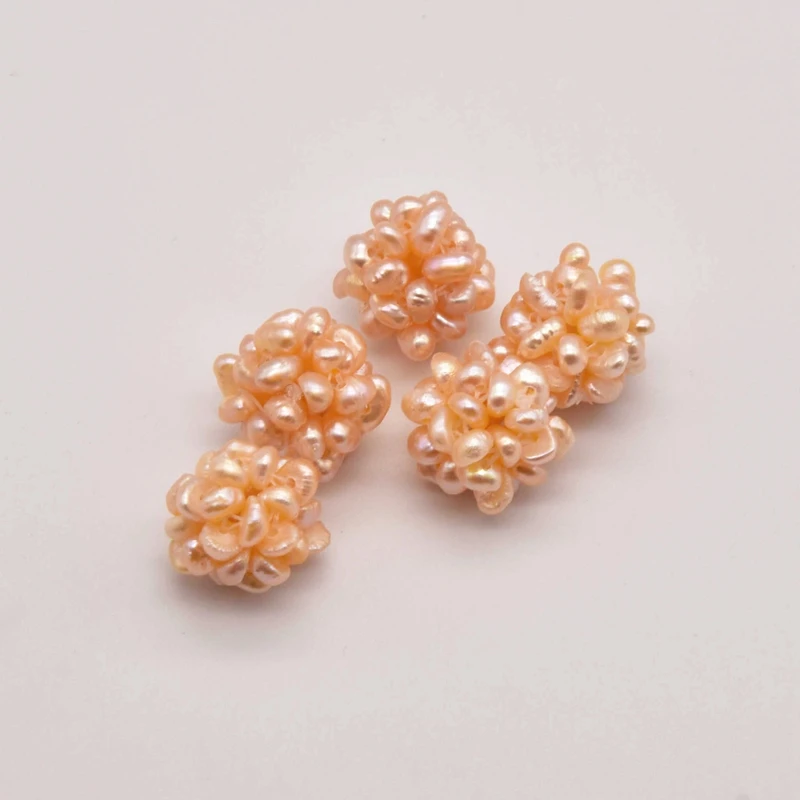 2 Pcs/Lot 14mm Natural Pink Pearl Flower Ball Aesthetic Accessories Wholesale Jewelry Lots Making For Drop Earrings JA0259
2 Pcs/Lot 14mm Natural Pink Pearl Flower Ball Aesthetic Accessories Wholesale Jewelry Lots Making For Drop Earrings JA0259