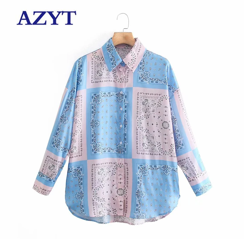 AZYT Autumn Turn Down Collar Women Blouses Fashion Panelled Long Sleeve Women's Shirt 2021 Casual Loose Vetement Femme
AZYT Autumn Turn Down Collar Women Blouses Fashion Panelled Long Sleeve Women's Shirt 2021 Casual Loose Vetement Femme