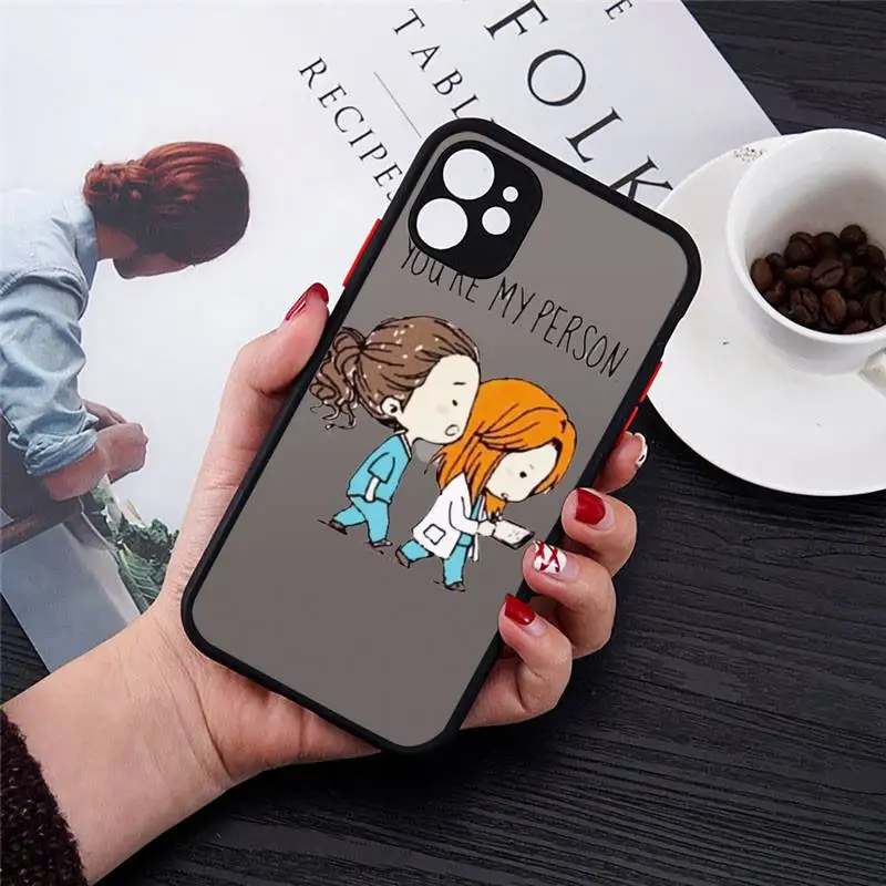 Greys Anatomy You're My Person Phone Case Matte Transparent for iPhone 7 8 11 12 s mini pro X XS XR MAX Plus cover funda
Greys Anatomy You're My Person Phone Case Matte Transparent for iPhone 7 8 11 12 s mini pro X XS XR MAX Plus cover funda