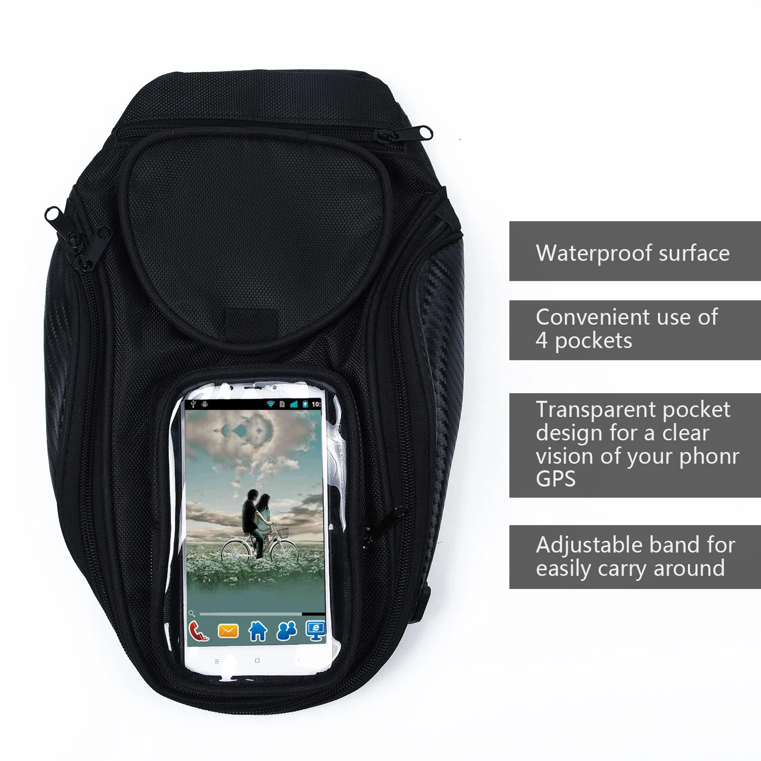 Oil Bag Black Fuel Magnetic Motorcycle Oxford Fabric & Nylon Material Outdoor Portable
Oil Bag Black Fuel Magnetic Motorcycle Oxford Fabric & Nylon Material Outdoor Portable
