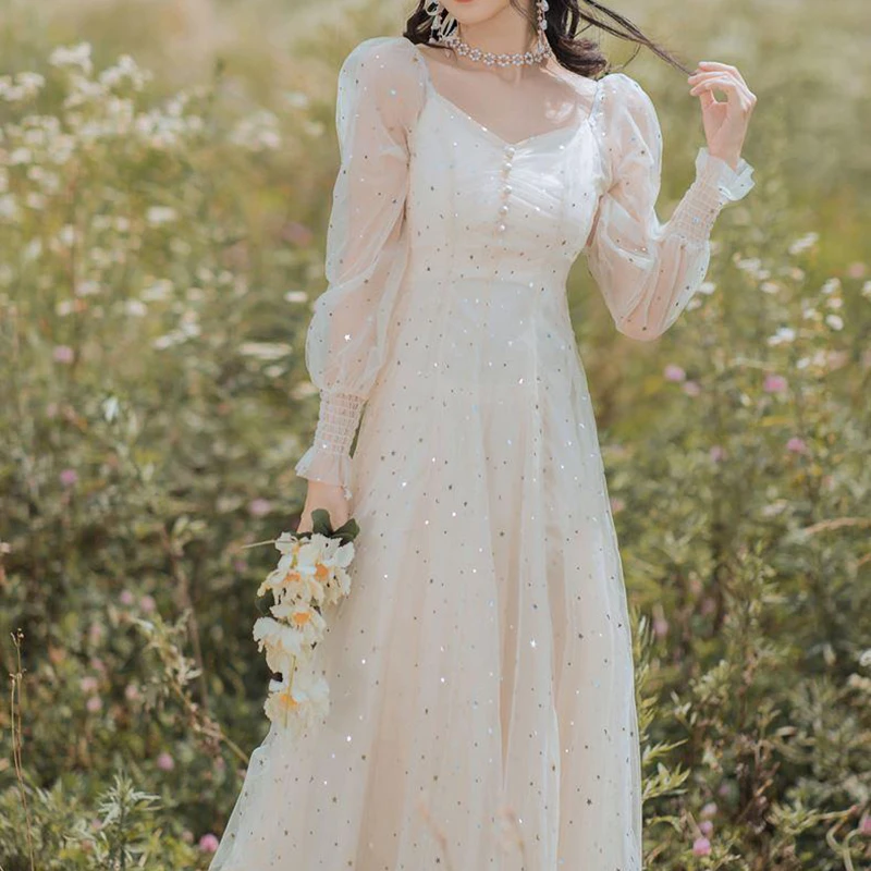 2021 Fashion Women Aesthetic Long Fairy Dress Summer Cottagecore Elegantes Korean Fashion Harajuku Vintage Conjuntos de Mujer
2021 Fashion Women Aesthetic Long Fairy Dress Summer Cottagecore Elegantes Korean Fashion Harajuku Vintage Conjuntos de Mujer