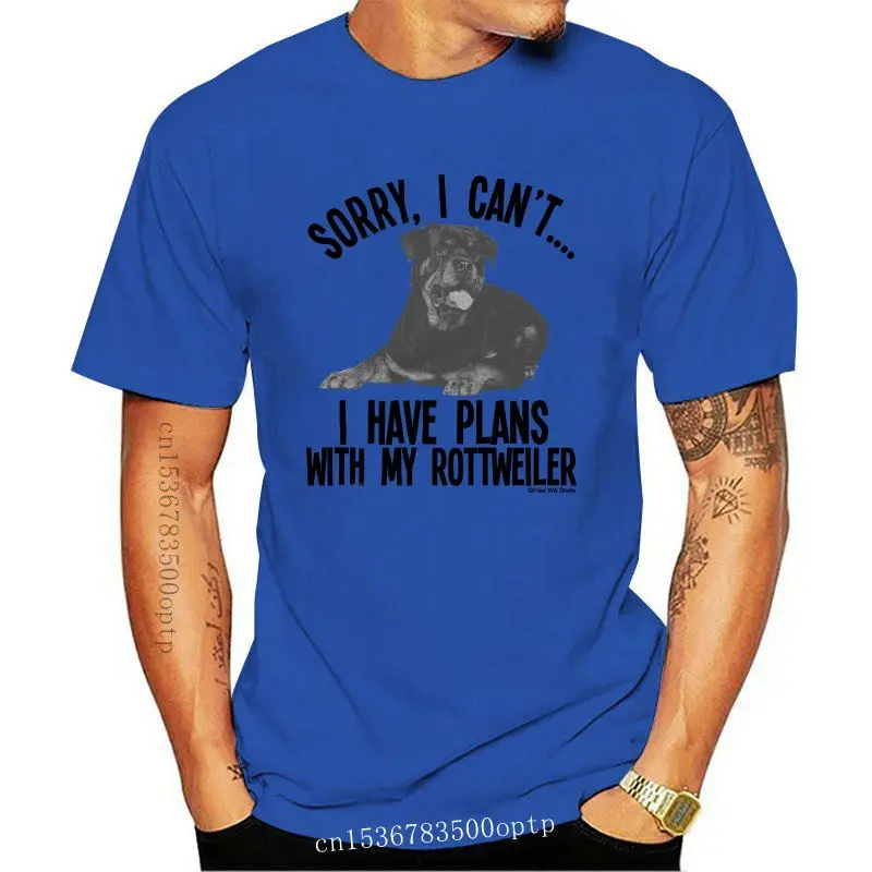 New Sorry I Cant I Have Plans With My Rottweiler Dog T-Shirt Mens Ladies Unisex Top
New Sorry I Cant I Have Plans With My Rottweiler Dog T-Shirt Mens Ladies Unisex Top