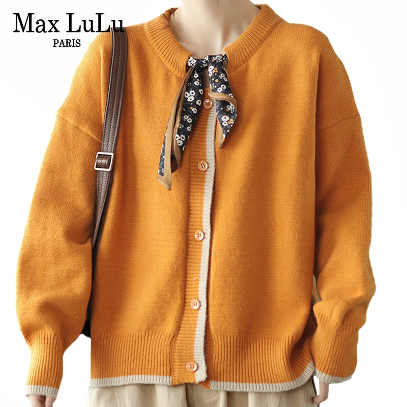 Max LuLu New European Style Womens Elegant Patchwork Sweaters 2021 Autumn Ladies Loose Casual Vintage Cardigans Harajuku Clothes
Max LuLu New European Style Womens Elegant Patchwork Sweaters 2021 Autumn Ladies Loose Casual Vintage Cardigans Harajuku Clothes