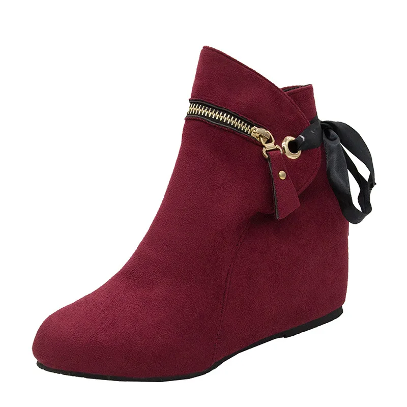 Boots Women Ankle Boots For Women Wedges Winter Shoes Women Zipper Casual Boots Size 35-43 Botas Mujer 559
Boots Women Ankle Boots For Women Wedges Winter Shoes Women Zipper Casual Boots Size 35-43 Botas Mujer 559