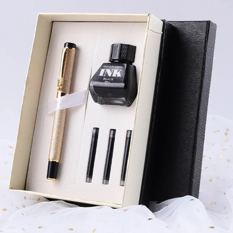 Ручка перьевая K5DB с чернилами, Изысканная ручка для письма в деловом стиле, с чернилами, сумки, металлическая ручка для каллиграфии, набор дл...
Ручка перьевая K5DB с чернилами, Изысканная ручка для письма в деловом стиле, с чернилами, сумки, металлическая ручка для каллиграфии, набор дл...
