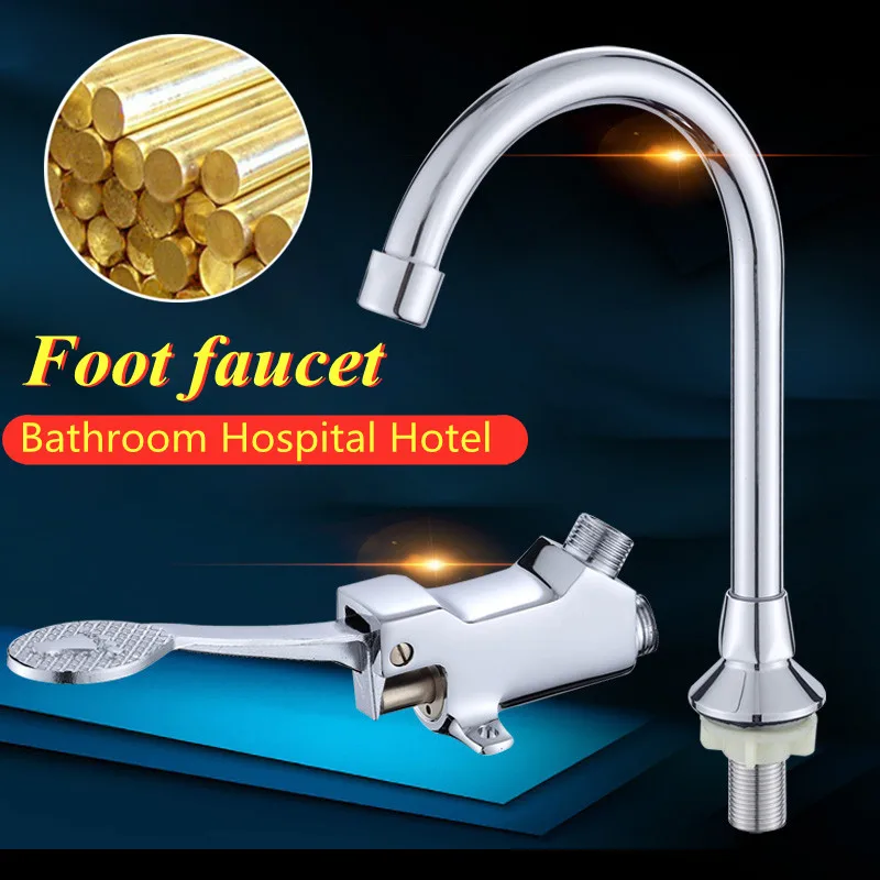 Bathroom Basin Faucet Switch Control By Floor Foot Pedal Valves Copper Single Cold Tap Hospital Hotel Pedal Water Faucet
Bathroom Basin Faucet Switch Control By Floor Foot Pedal Valves Copper Single Cold Tap Hospital Hotel Pedal Water Faucet
