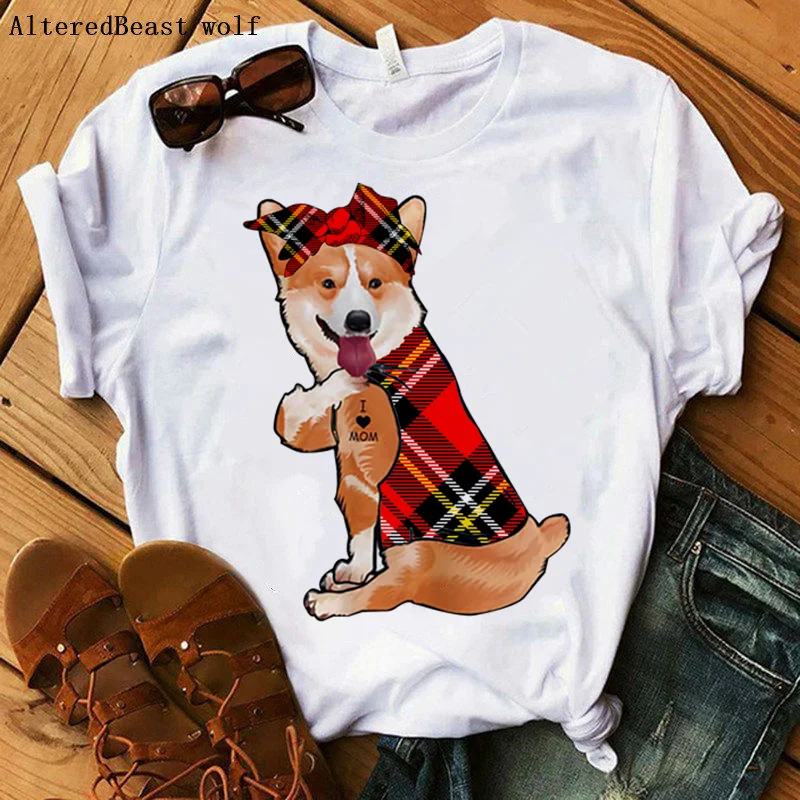 Corgis Dog I Love Mom T-shirt Women harajuku Mama T-shirt Vogue Plaid Bandana Bow T Shirt Female Hip Hop 2021 Tshirt Clothes
Corgis Dog I Love Mom T-shirt Women harajuku Mama T-shirt Vogue Plaid Bandana Bow T Shirt Female Hip Hop 2021 Tshirt Clothes