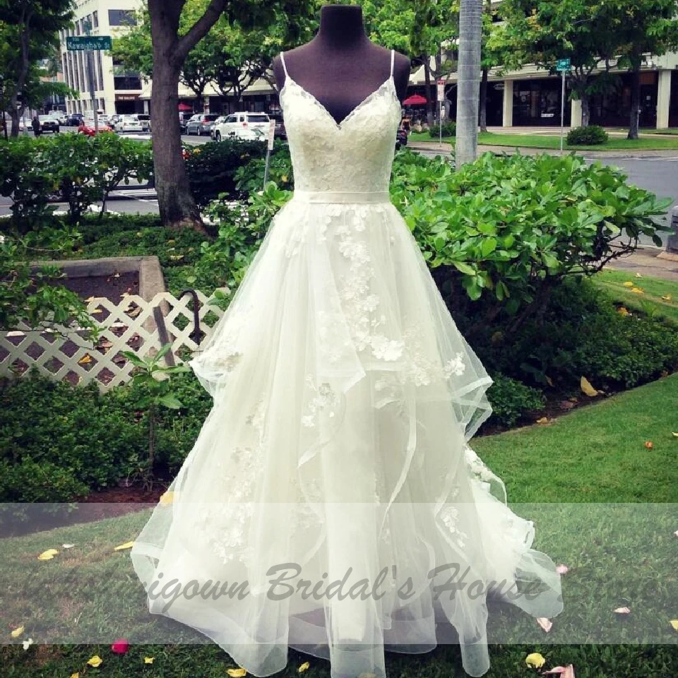 Lakshmigown 2020 Princess A-Line Wedding Dress Spaghetti Straps Sweep Train Bridal Dress with Appliques Vestidos de Novia
Lakshmigown 2020 Princess A-Line Wedding Dress Spaghetti Straps Sweep Train Bridal Dress with Appliques Vestidos de Novia
