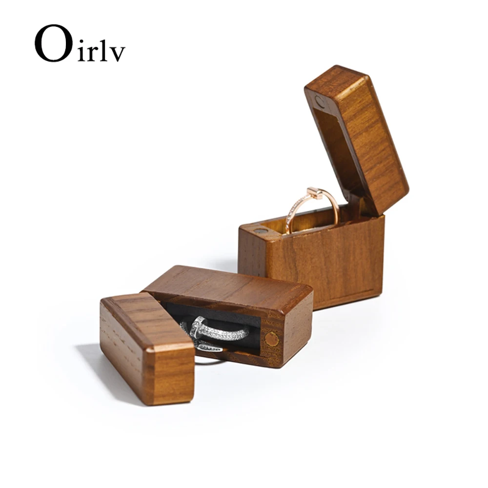 Oirlv Newly Wooden Ring Box Jewelry Organizer Case with Microfiber 5*2*4.6cm Ring case Original Design Customize
Oirlv Newly Wooden Ring Box Jewelry Organizer Case with Microfiber 5*2*4.6cm Ring case Original Design Customize
