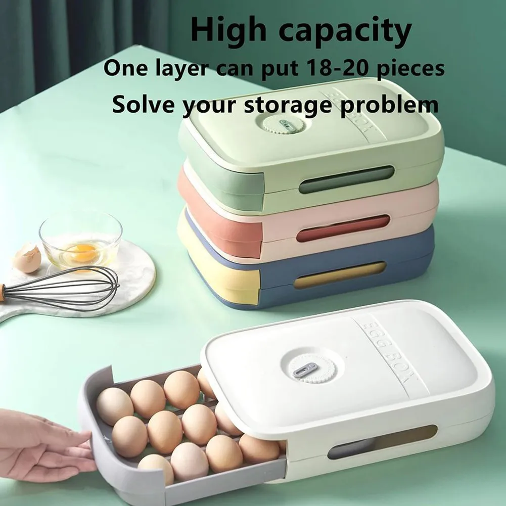 32 * 21 * 7.8cm Egg Storage Box Kitchen Storage Drawers Refrigerator Tray Eggs Holder 2022 New High Quality
32 * 21 * 7.8cm Egg Storage Box Kitchen Storage Drawers Refrigerator Tray Eggs Holder 2022 New High Quality