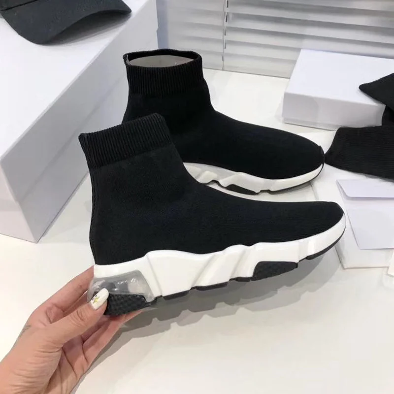Brand designer socks shoes lovers fashion stretch knit shoes casual platform shoes men and women shoes 35-45
Brand designer socks shoes lovers fashion stretch knit shoes casual platform shoes men and women shoes 35-45