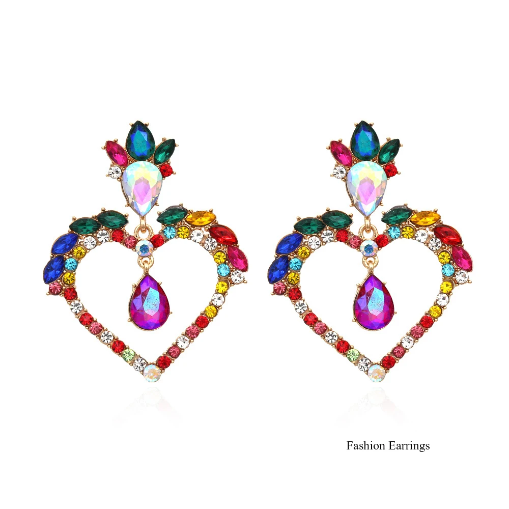 New Fashion Women Earrings 2021 Trend ZA Style Lovely Heart Shape Hollow Vintage Drop Earrings Crystal Women Jewelry Accessories
New Fashion Women Earrings 2021 Trend ZA Style Lovely Heart Shape Hollow Vintage Drop Earrings Crystal Women Jewelry Accessories