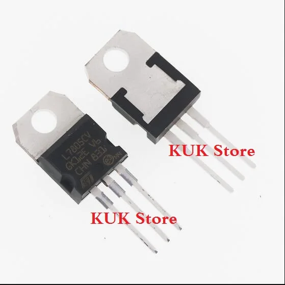 Реальные 100% оригинальный новый L7805CV L7805 7805 Напряжение регулятор 5 V 1.5A 220 10