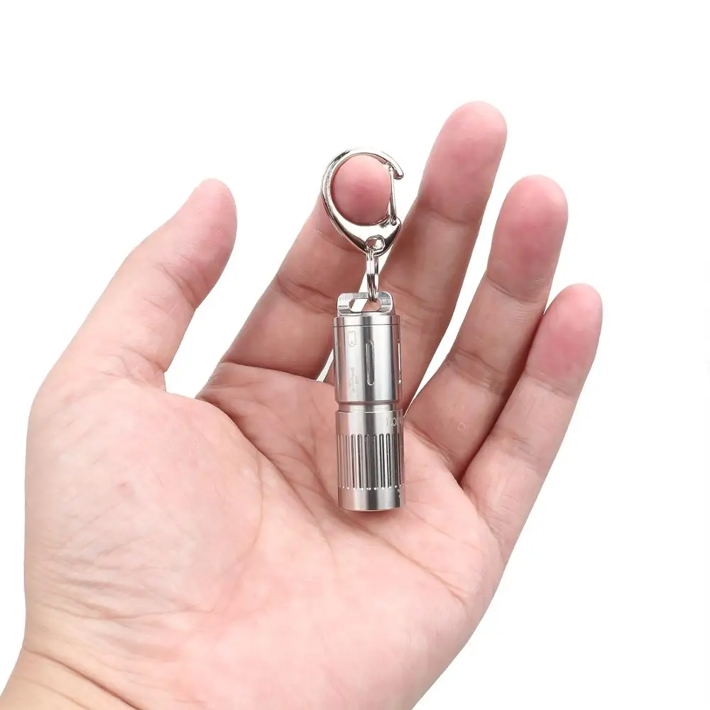 Sofirn New SC01 Mini LED Flashlight 10180 Rechargeable Keychain Light 330lm 2 Modes SST20 95 CRI by stainless steel No stocK
Sofirn New SC01 Mini LED Flashlight 10180 Rechargeable Keychain Light 330lm 2 Modes SST20 95 CRI by stainless steel No stocK