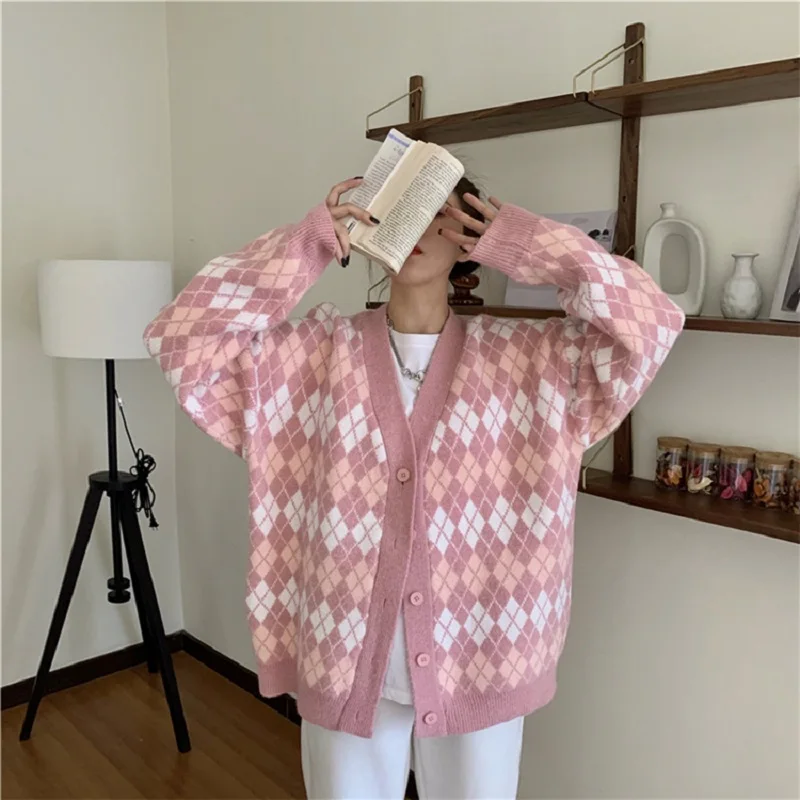 SURMIITRO Knitted Oversized Cardigan Women 2021 Spring Autumn Long Sleeve Cardigan Female Korean Plaid Sweater Coat Knitwear
SURMIITRO Knitted Oversized Cardigan Women 2021 Spring Autumn Long Sleeve Cardigan Female Korean Plaid Sweater Coat Knitwear