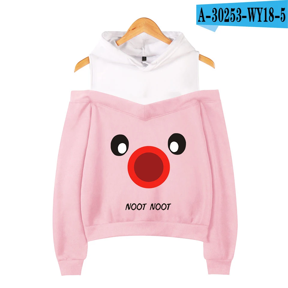 Women Cute Hoodies Noot Noot Pingu Off Shoulder Hoodie Korean Streetwear Fashion Popular Hoodies Female Strapless Shoulder Hoody
Women Cute Hoodies Noot Noot Pingu Off Shoulder Hoodie Korean Streetwear Fashion Popular Hoodies Female Strapless Shoulder Hoody