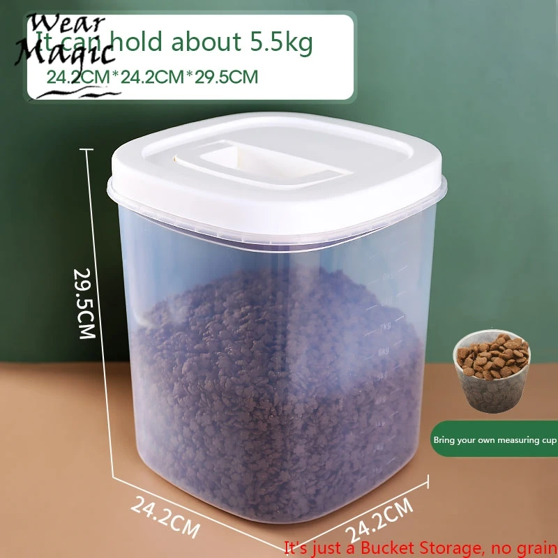 For Cat Food Storage Barrel Moistureproof High-Capacity Snacks Pet Dog Food Grain Storage Barrel Sealing Barrels
For Cat Food Storage Barrel Moistureproof High-Capacity Snacks Pet Dog Food Grain Storage Barrel Sealing Barrels