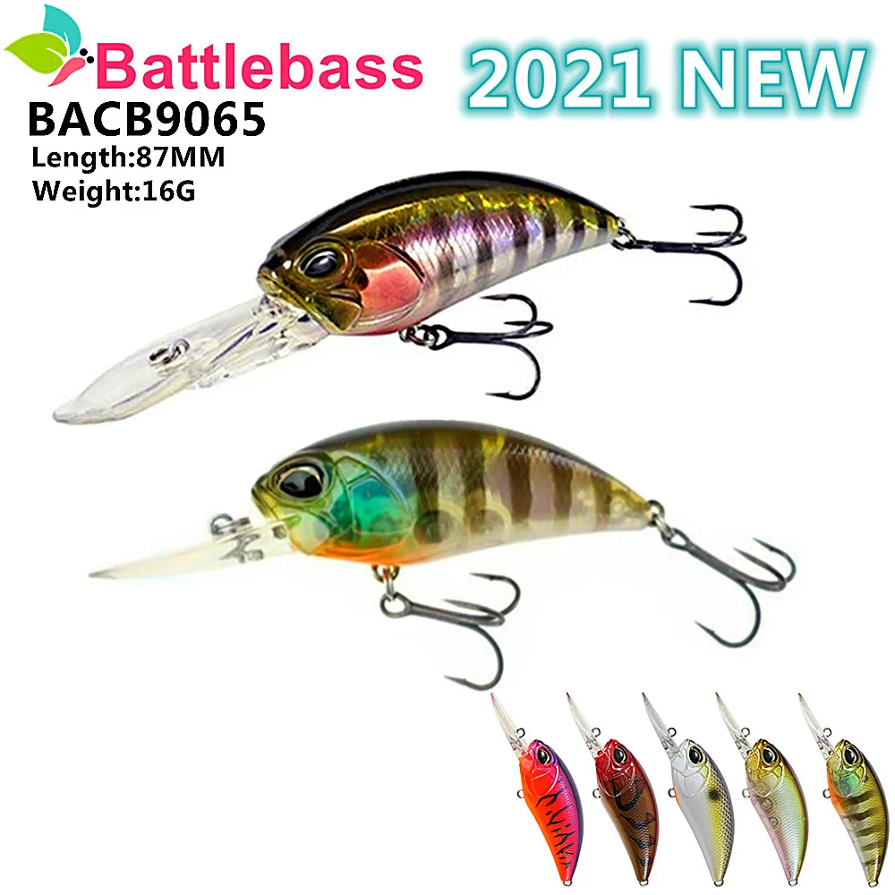 BATTLEBASS 87 мм, 16 г, кренкбейт для глубокого погружения, Плавающие жесткие приманки для рыбалки, глубина погружения 4 м, кренкбейт, воблеры, прима... 
BATTLEBASS 87 мм, 16 г, кренкбейт для глубокого погружения, Плавающие жесткие приманки для рыбалки, глубина погружения 4 м, кренкбейт, воблеры, прима...